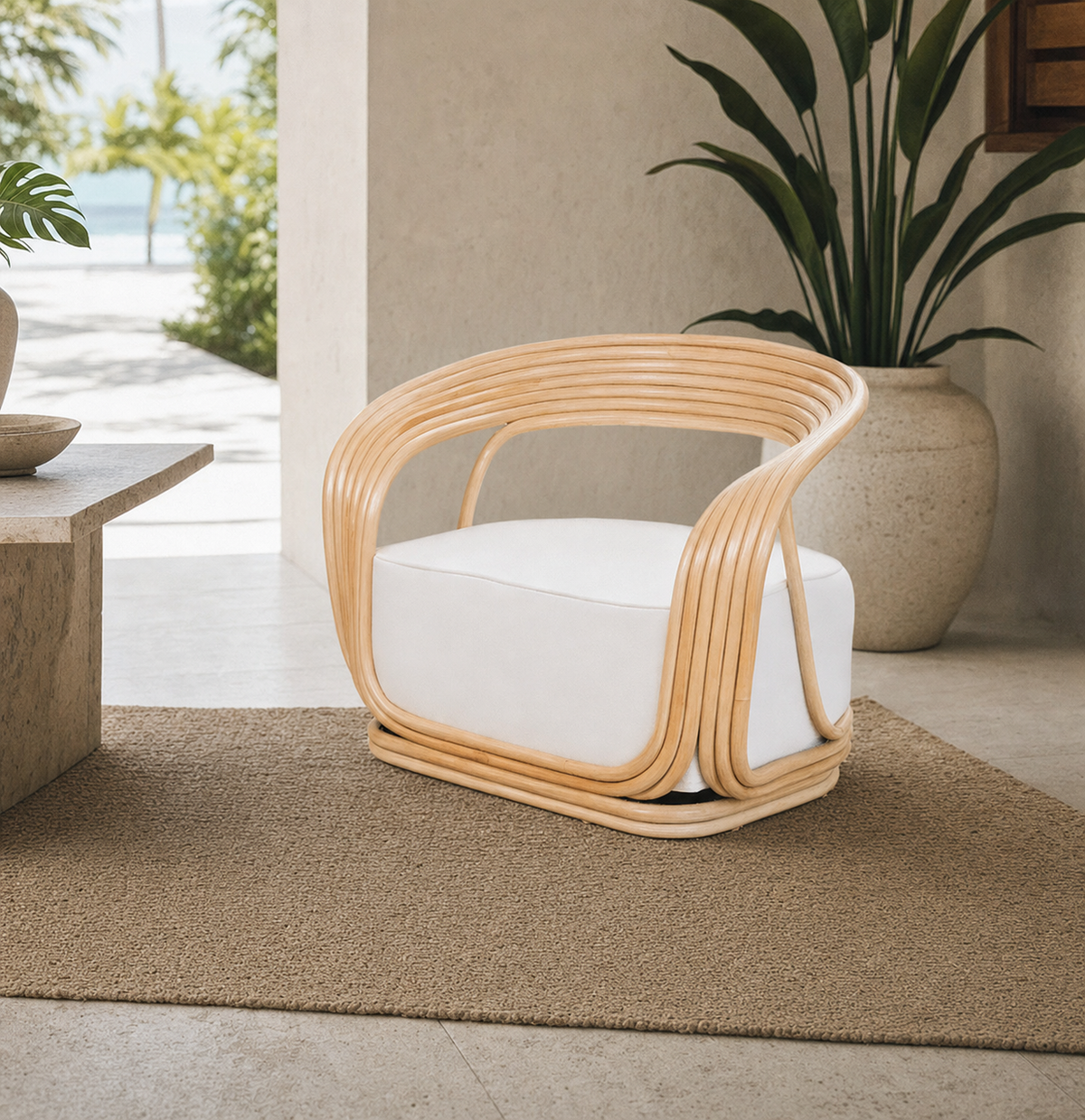 Ibiza Accent Chair styled in an interior