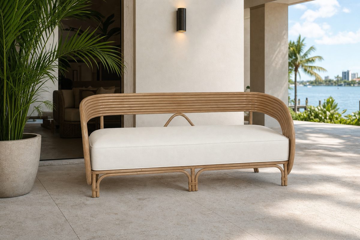 Ibiza Love Seat styled in an interior