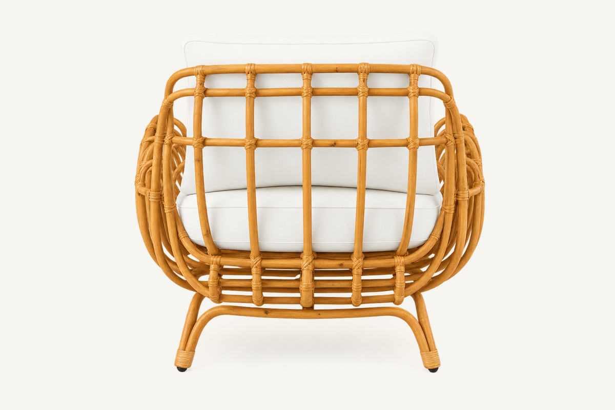 Isla Rattan Accent Chair, view 3