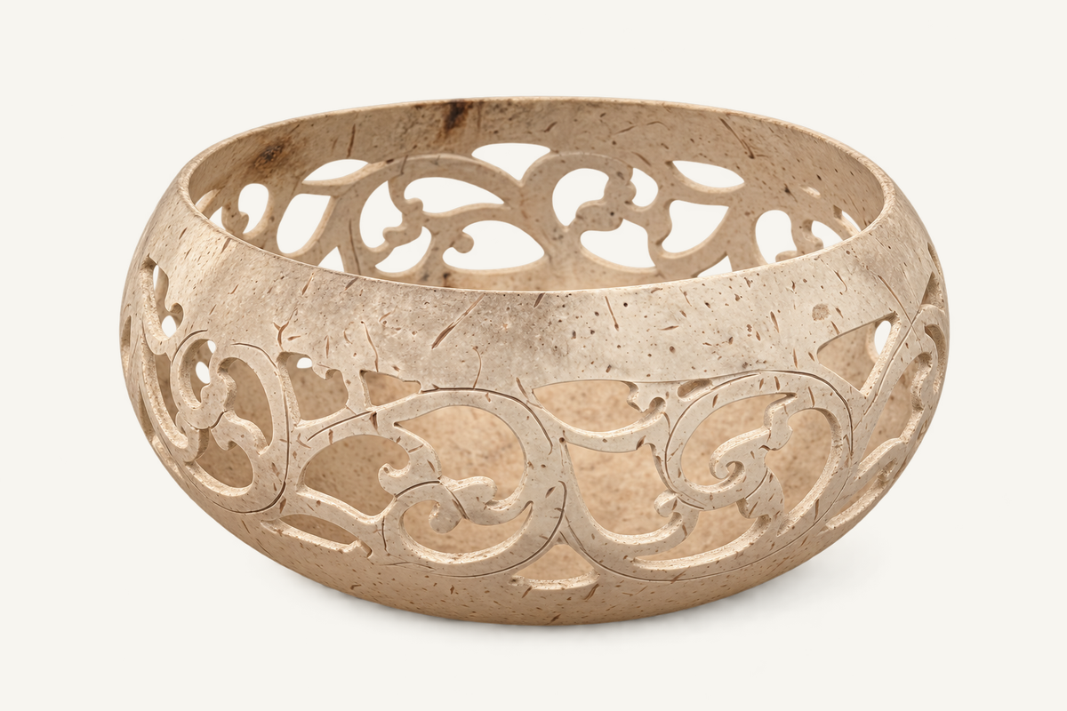 Jungle Weave Coconut Dish, view 3