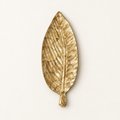 Antique Gold Long Leaf decorative tray - top view