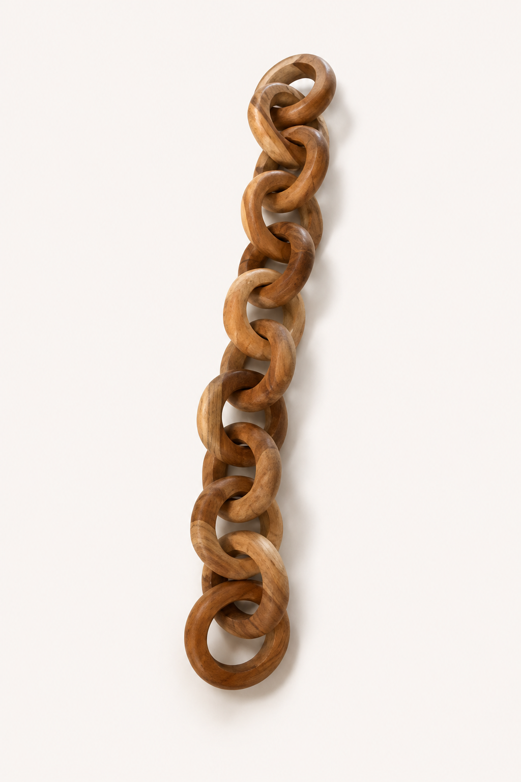 Long Teak Link Sculpture catalog view