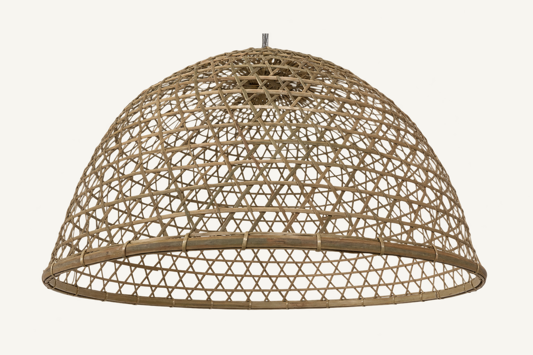Luna Woven Pendant, front view