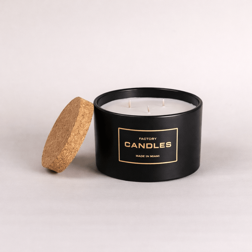 Decorative black candles for table styling and modern interiors