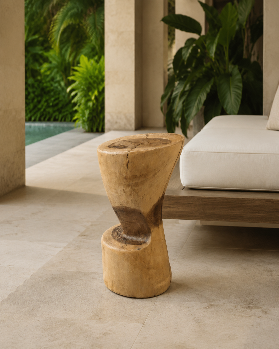 Monolith Wood Stool lifestyle image