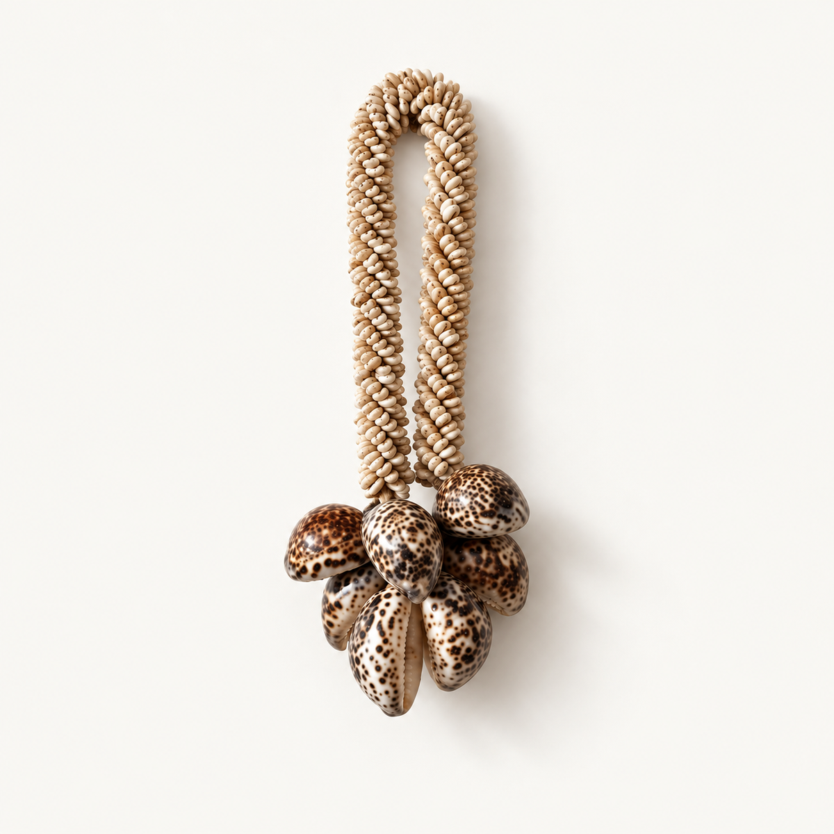 Natural Shell Loop Necklace on Metal Stand, alternate catalog view