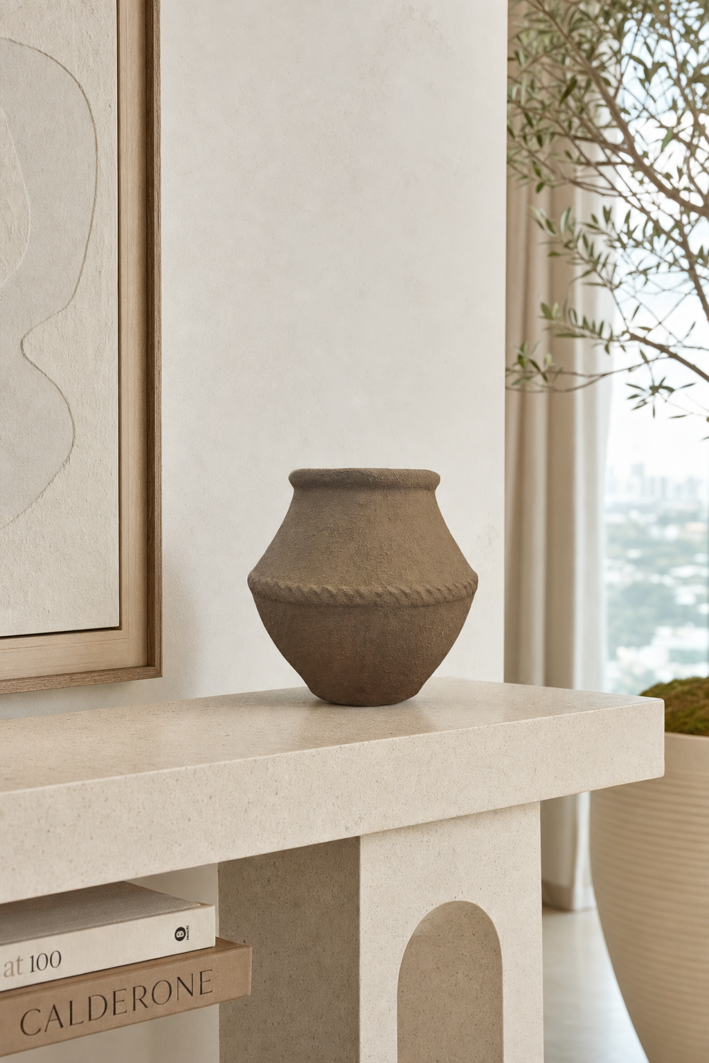 Nomad Sand Bowl styled in an interior