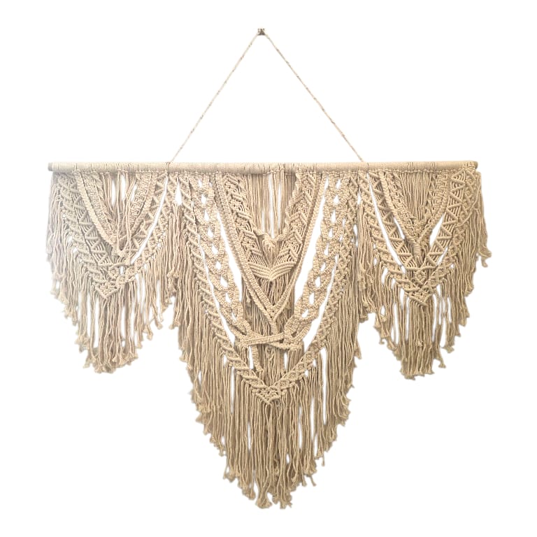 Nomad Weave Macrame Wall Hanging handcrafted wall decor by Cabana Miami