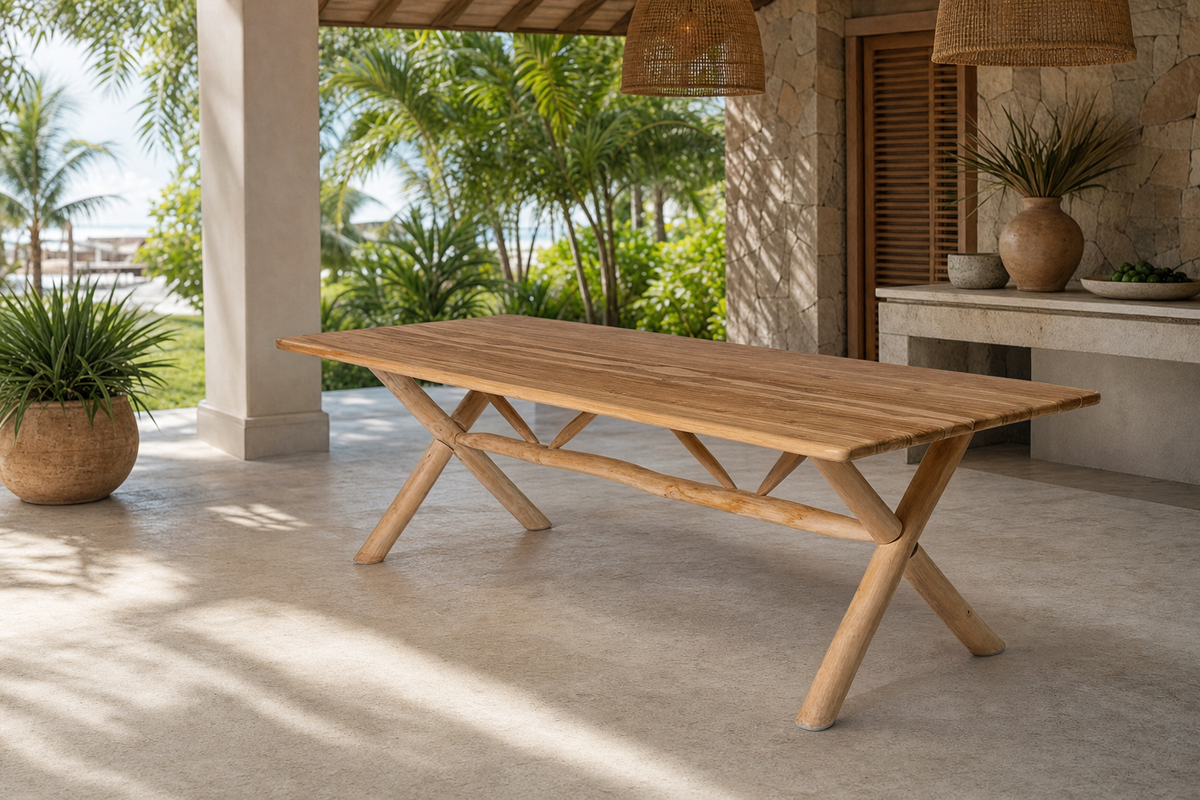 Nomade Dining Table styled in an interior