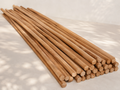Premium peeled, sanded and oiled teak branches, 4 meters long