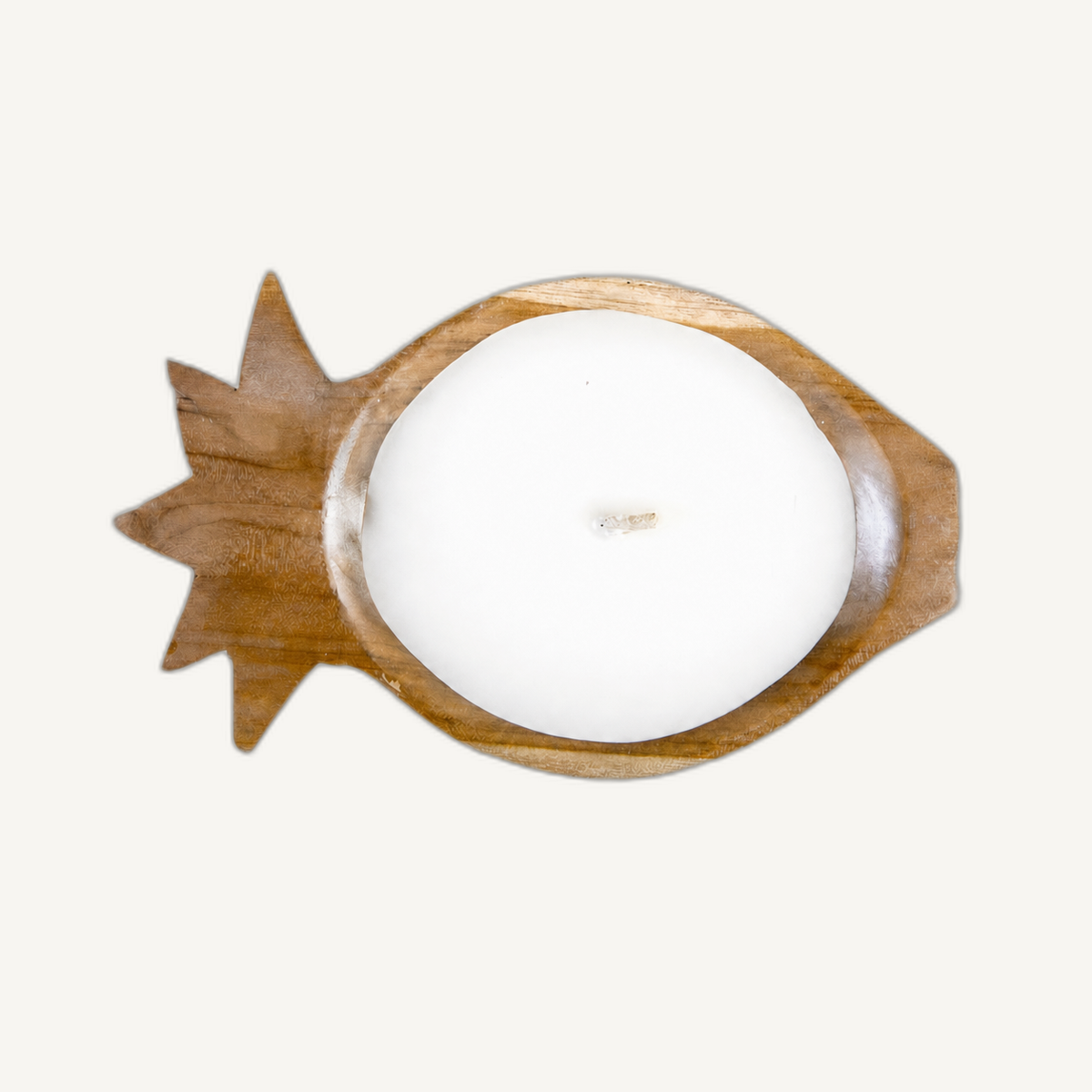 pineapple candle angle-2 on Cabana off-white background
