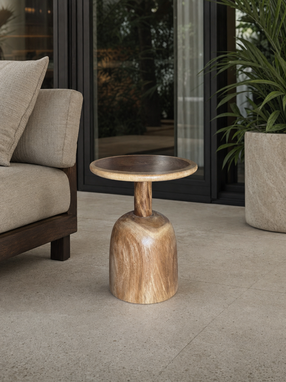 Puma Side Table styled in an interior