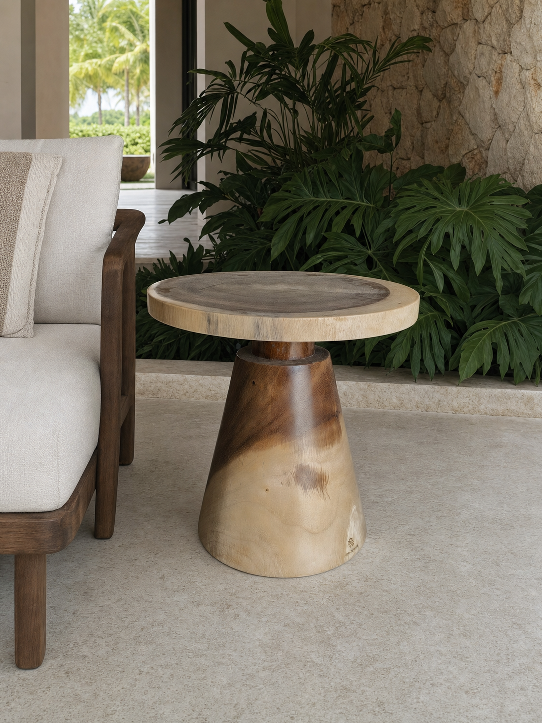 Quenna Side Table styled in an interior