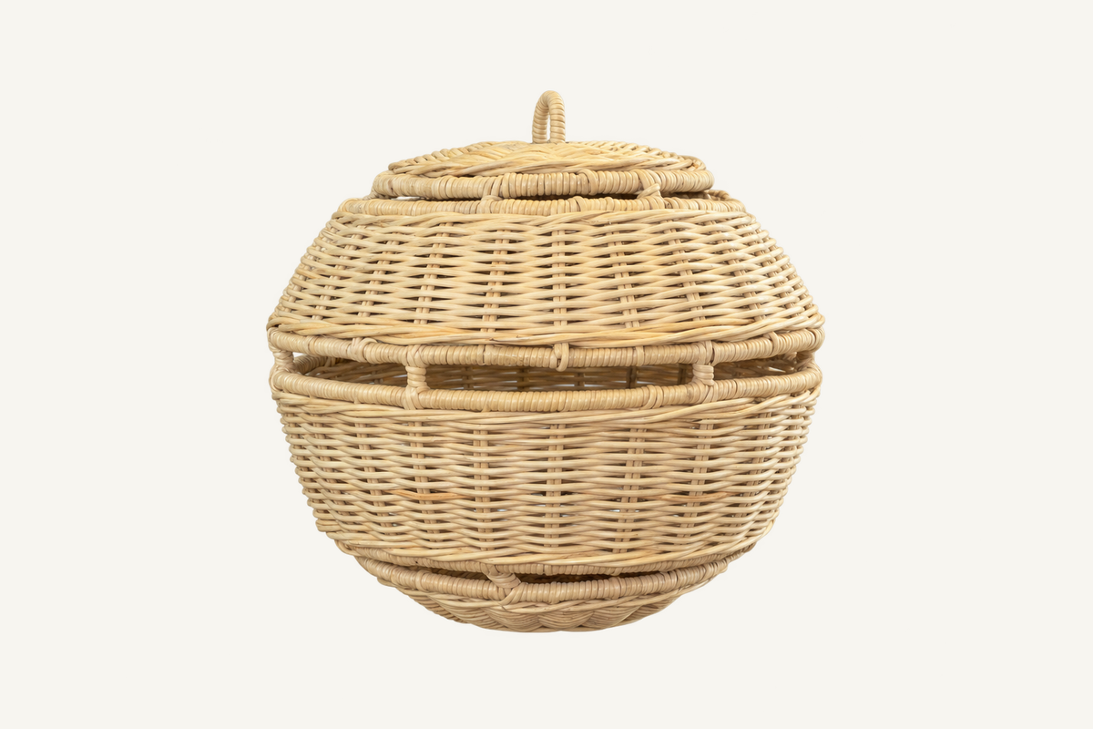 Rattan Lampion Pendant - Small: image 3