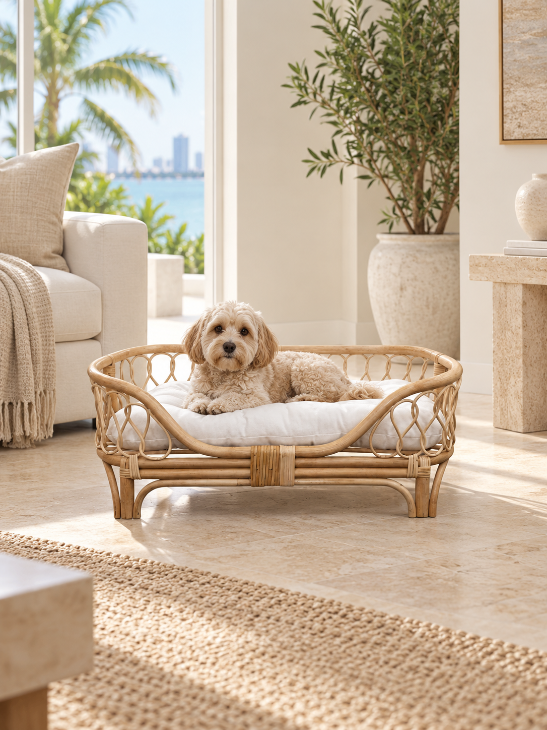 Rattan Pet Bed: image 1