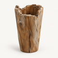 Raw Edge Teak Vessel alternate view