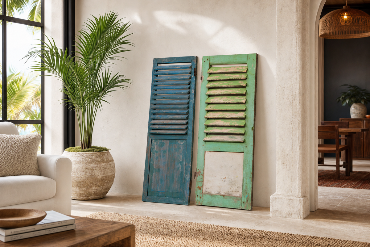 Recycled Indonesian Wood Shutters: image 2