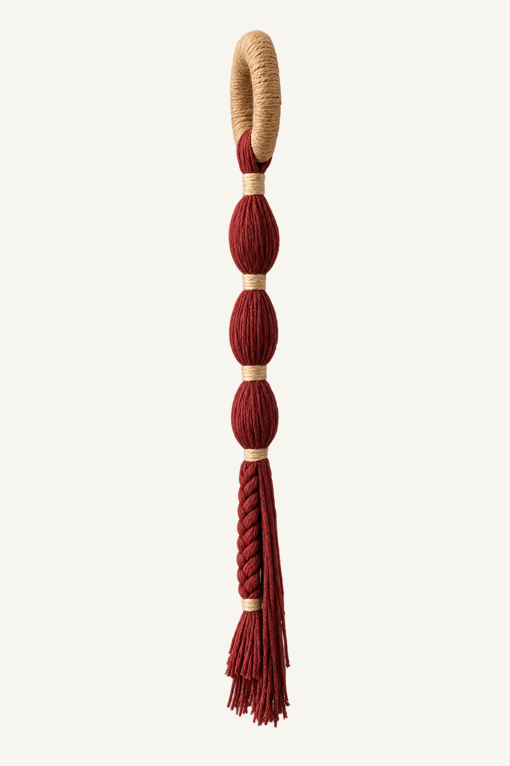 Knotted Cotton Wall Hanging, alternate view