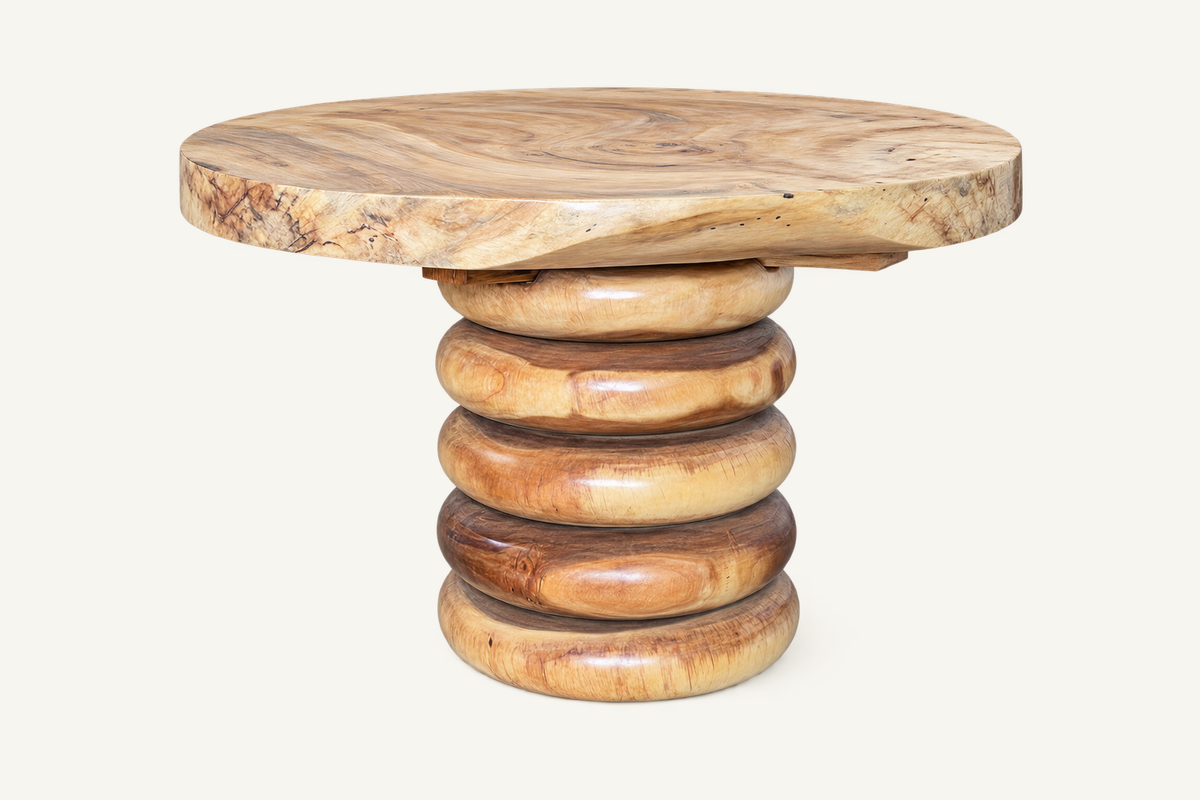 Ribbed Suar Dining Table: image 3