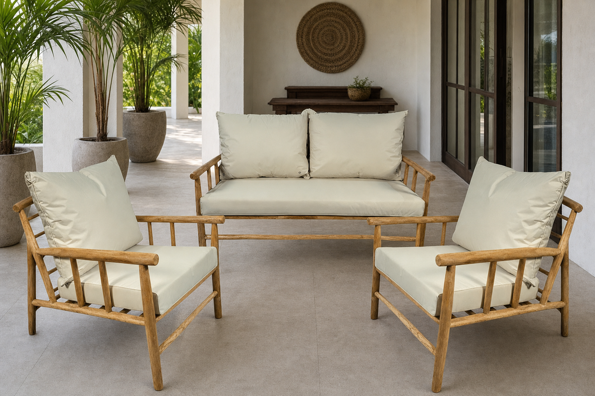 Rio de Janeiro Seating Set styled in an interior