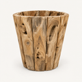 Round Teak Root Planter alternate view