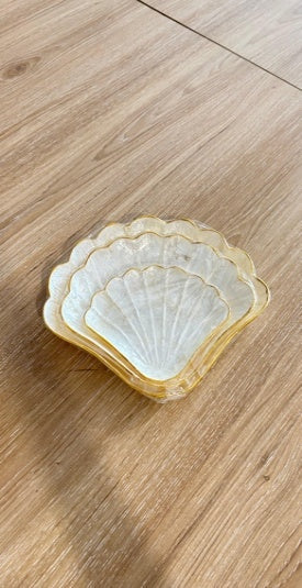 Ivory Shell Bowl Set (3 Pieces) - Cabana Miami