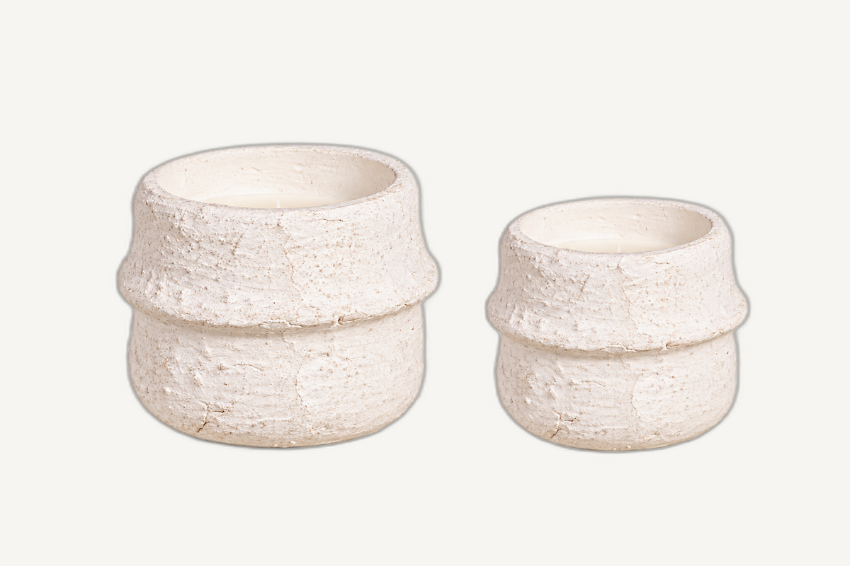 santorini scented candles main on Cabana off-white background