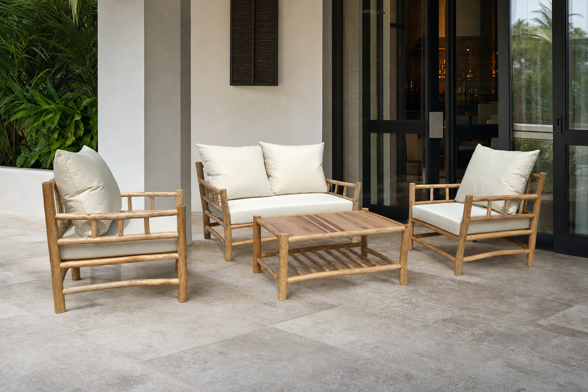 Santorini Seating Set styled in an interior