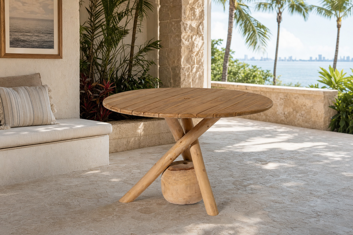 Sasha Dining Table styled in an interior