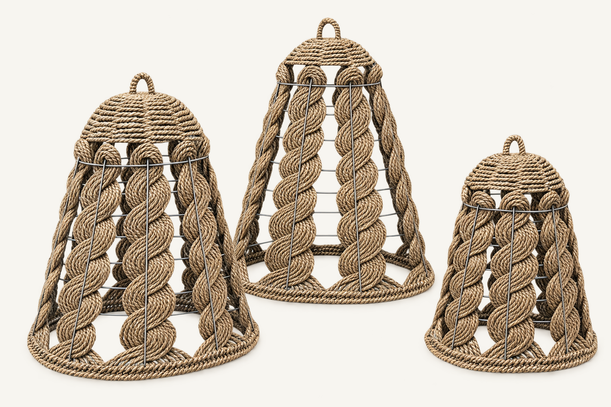 Seagrass Rope Lampshades, view 3