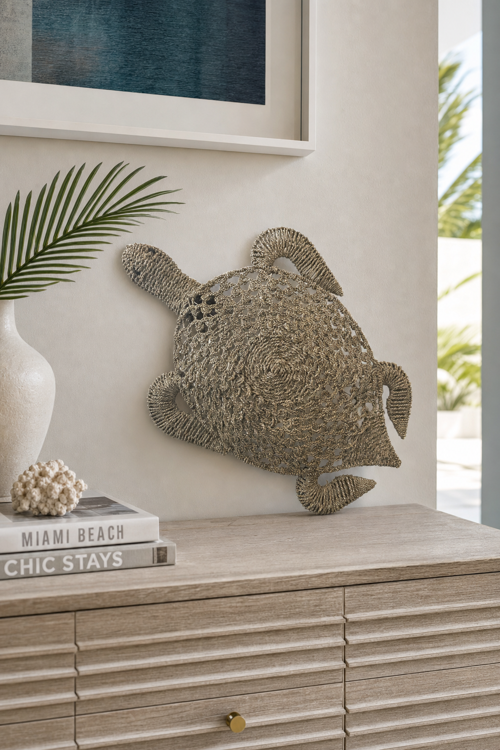 Seagrass Turtle Wall Sculpture: image 2