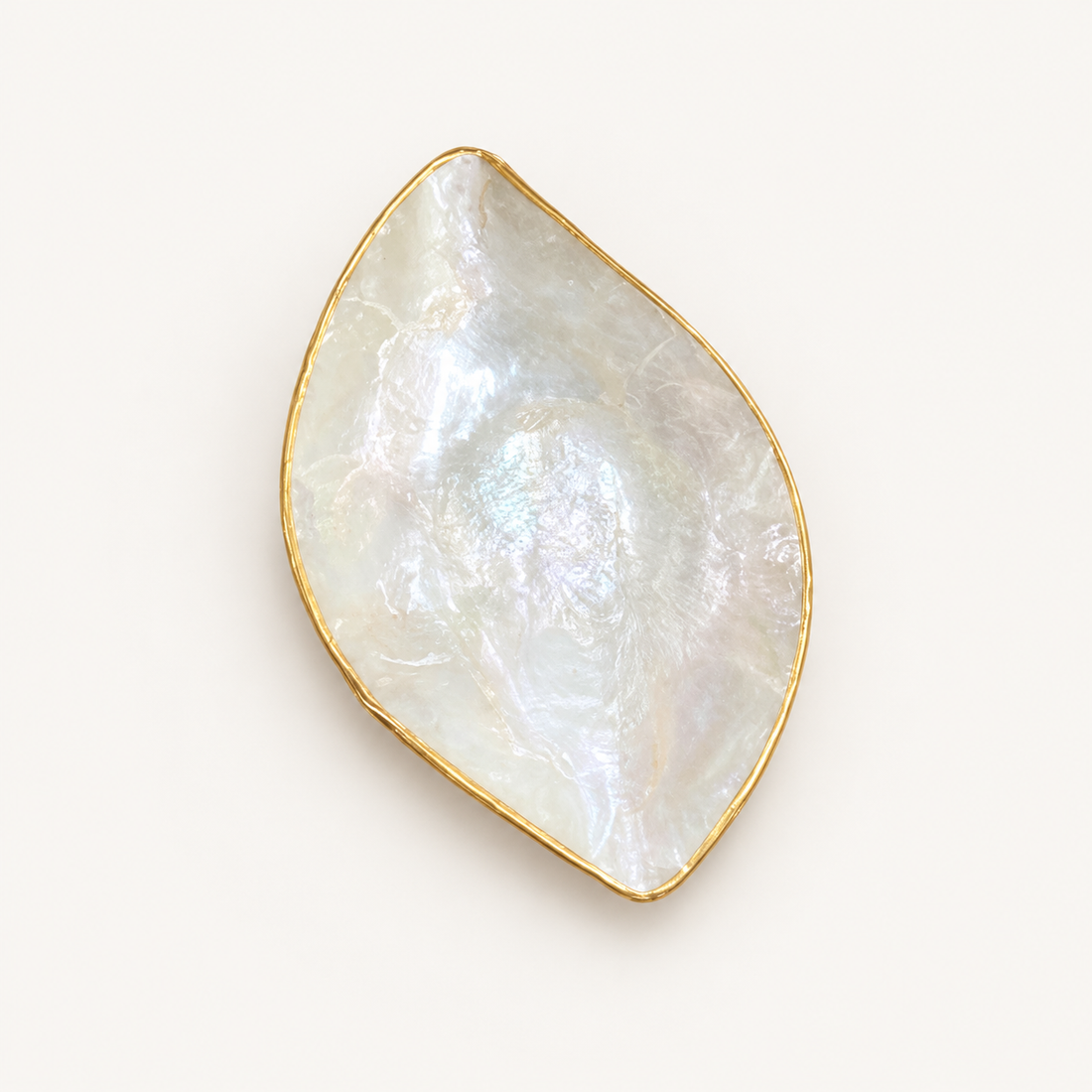 Shell Leaf Bowl on warm cream catalog background