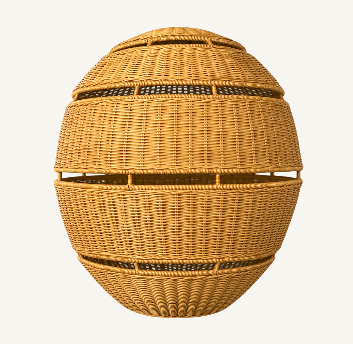 Solana Rattan Globe Light Shades, view 3