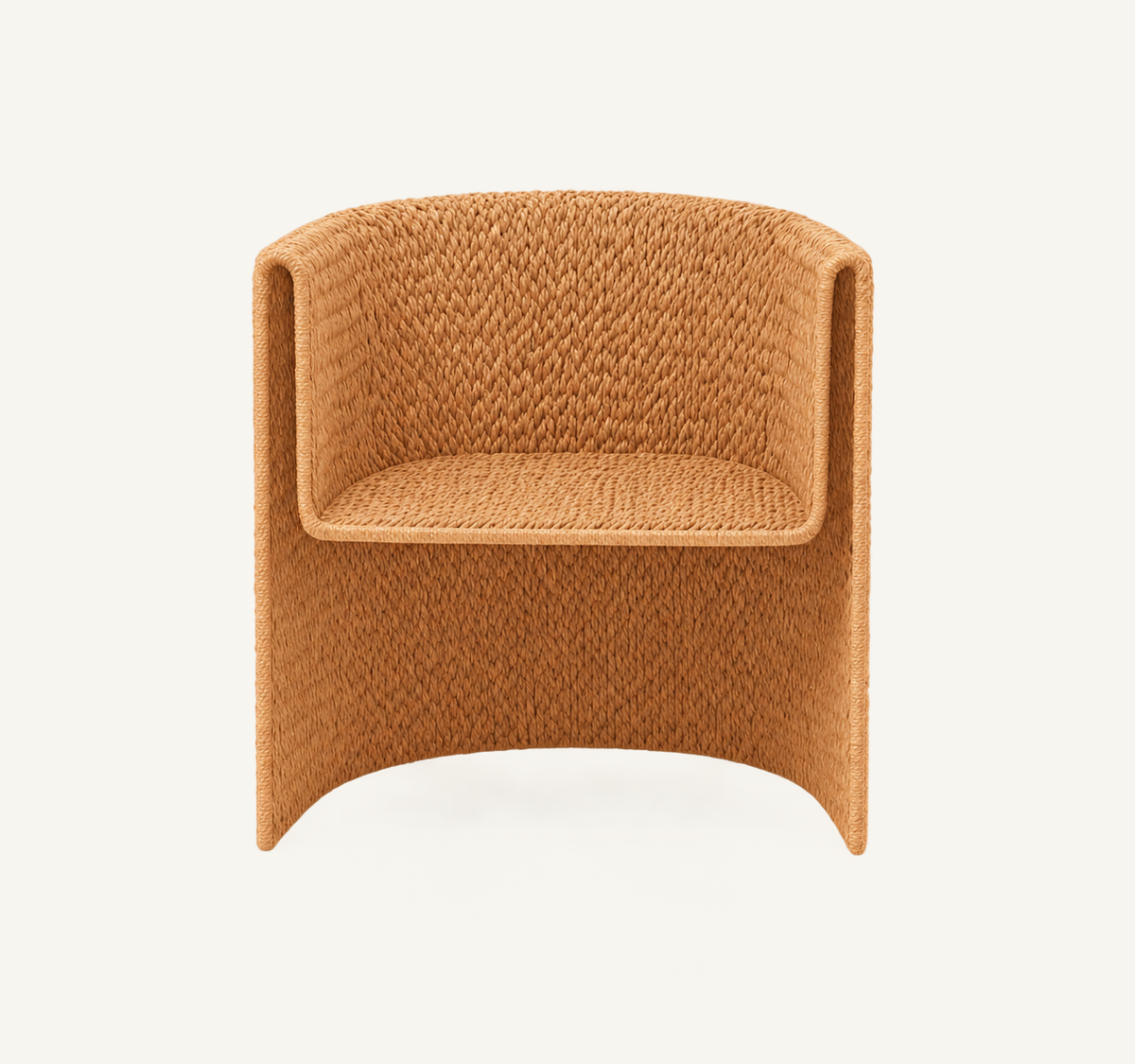 Solana Woven Dining Chair, front view