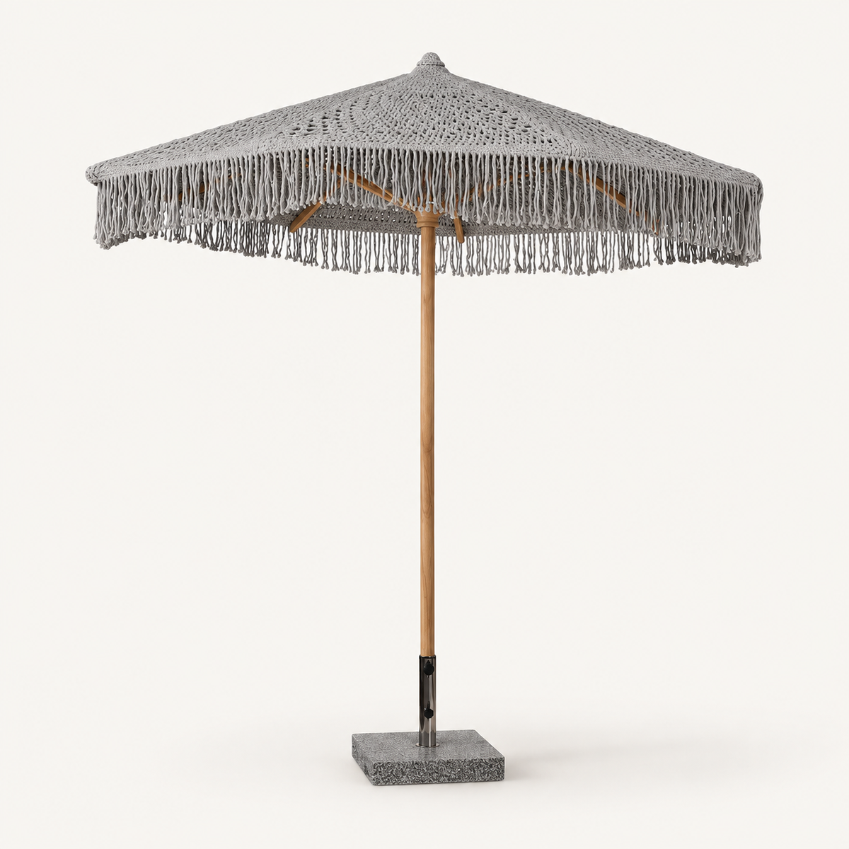 Soleil Macramé Umbrella – Misty Cove: image 3