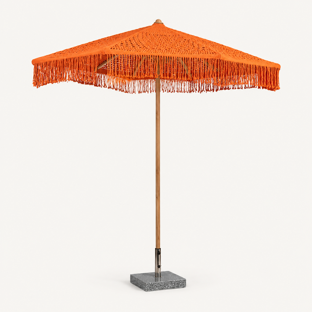Soleil Macramé Umbrella – Sunset Papaya: image 4