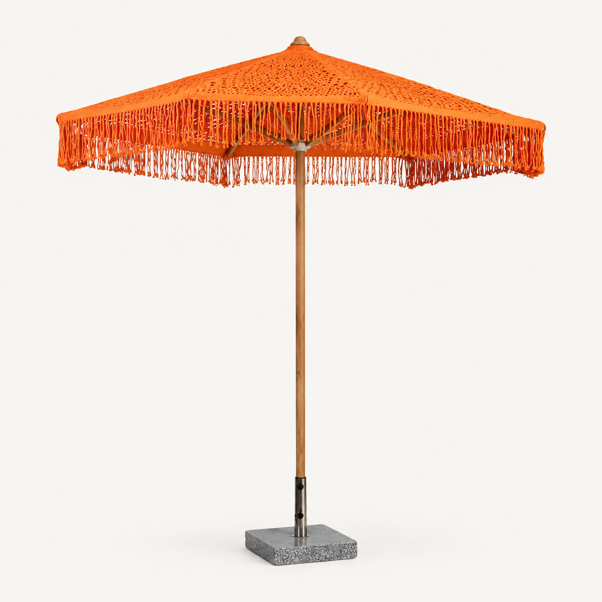 Soleil Macramé Umbrella – Sunset Papaya: image 3