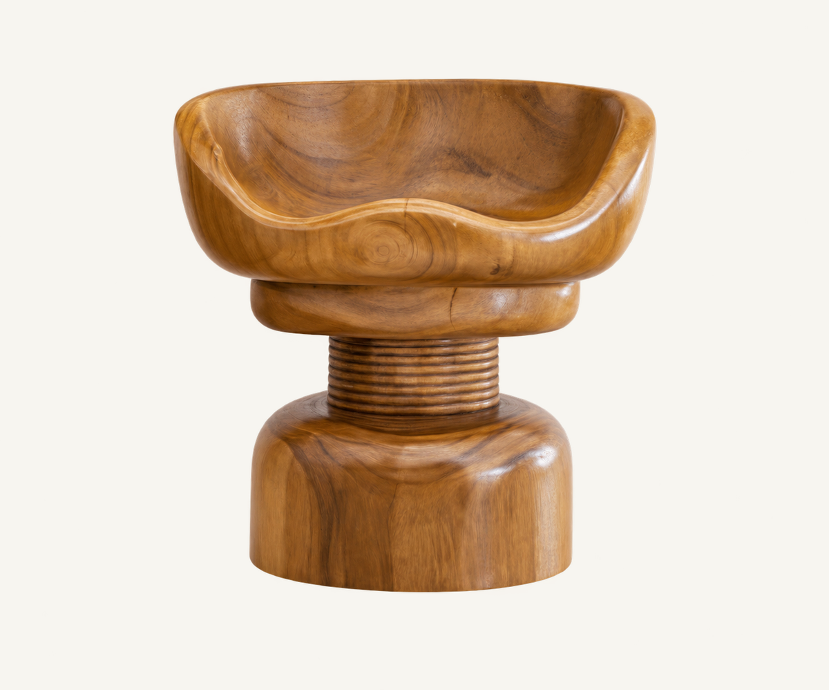 Suar Throne Chair, front view