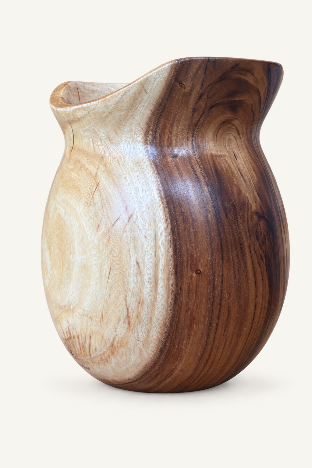 Suar Wood Pot, alternate view