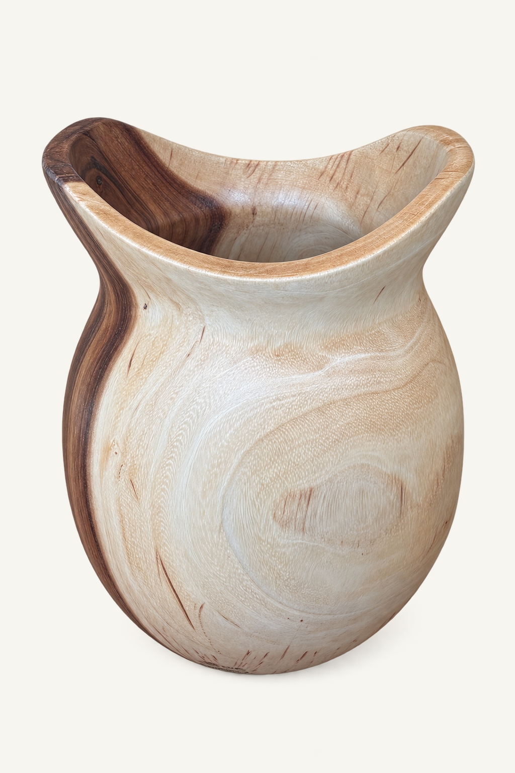 Suar Wood Pot, view 3