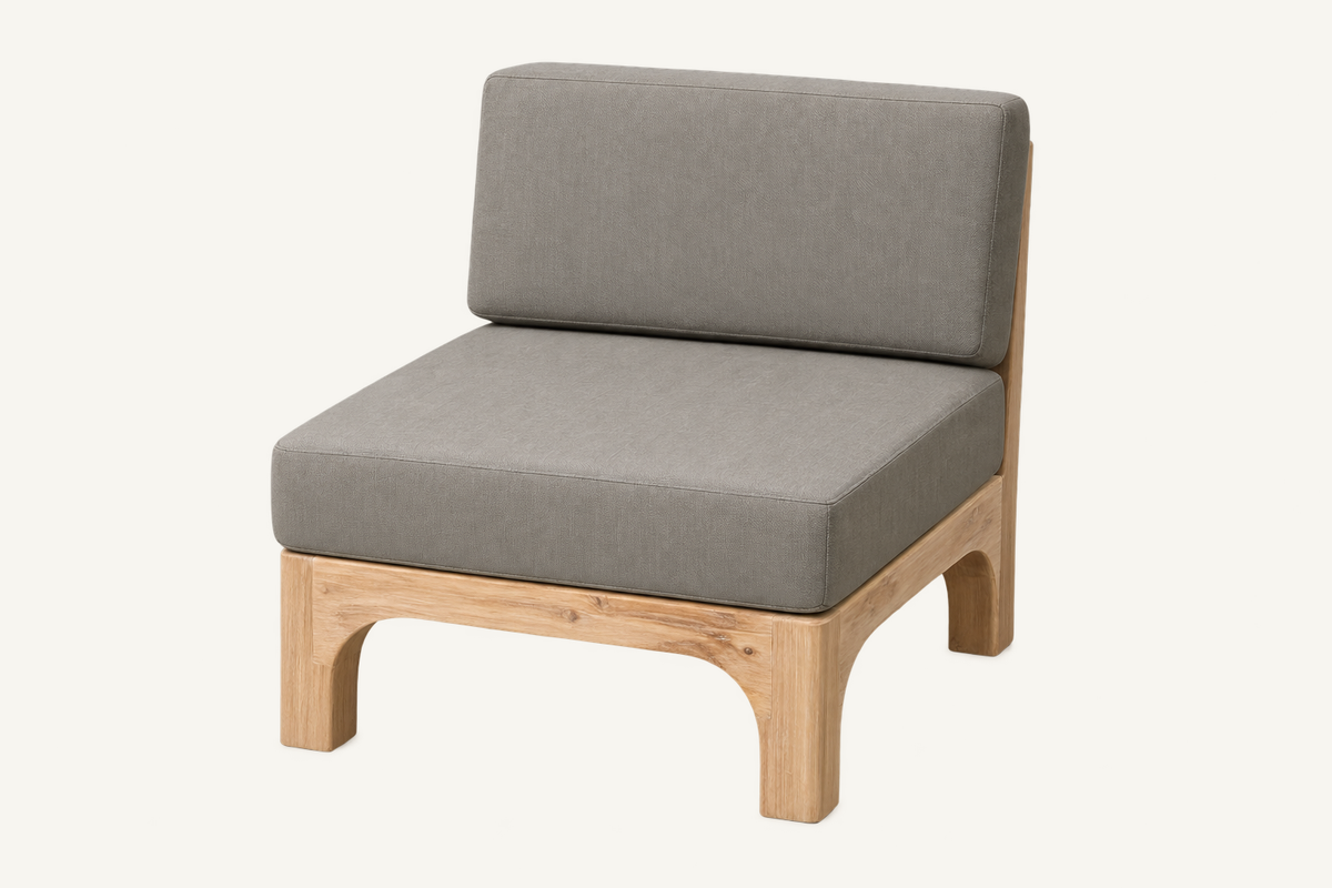 Tagazud armless sofa module included in the complete outdoor set