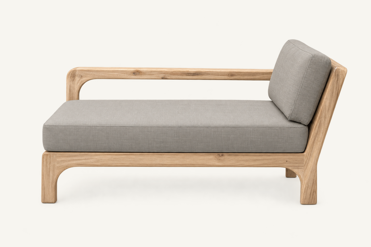 Tagazud right-arm chaise included in the complete outdoor set