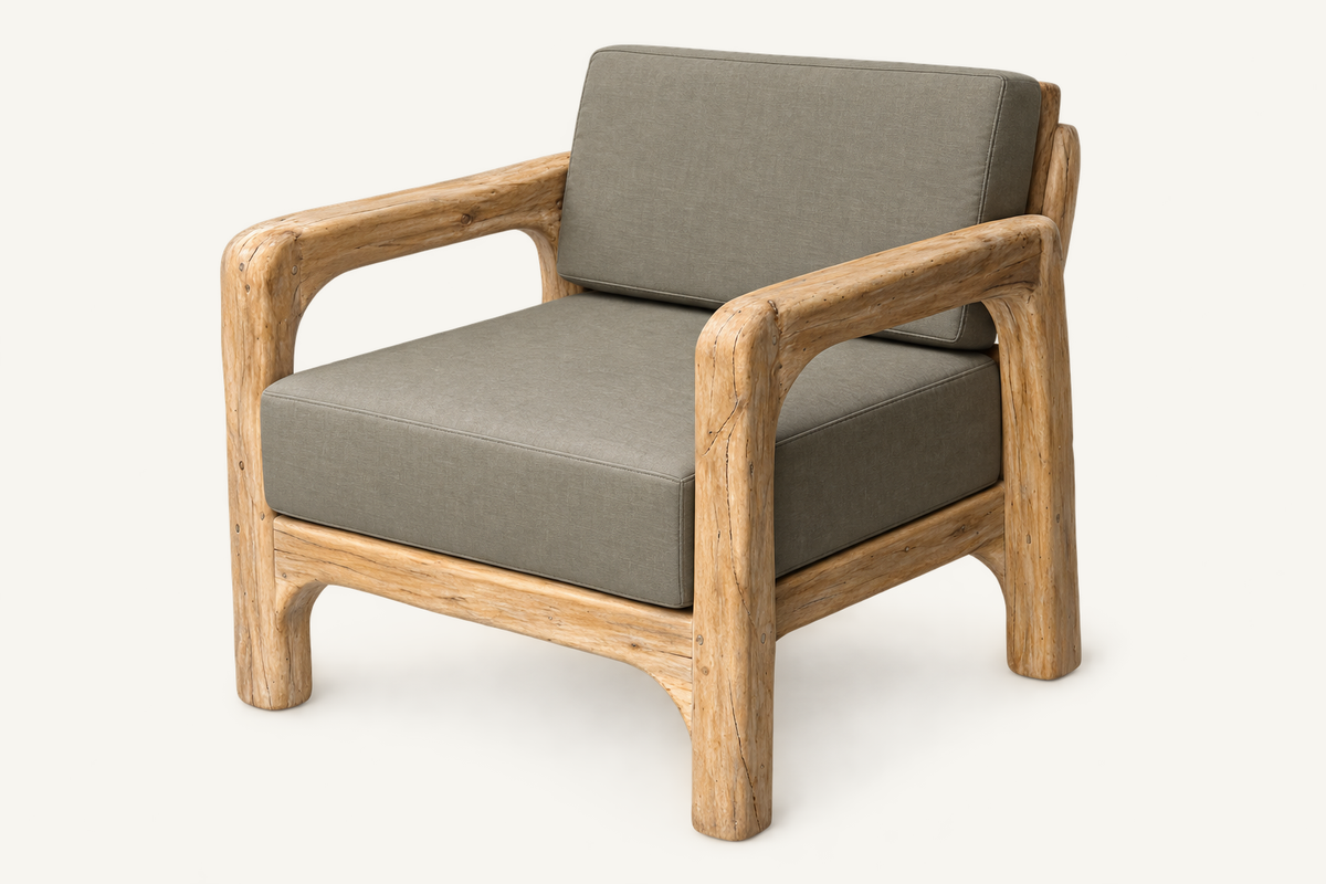 Tagazud two-arm lounge chair included in the complete outdoor set
