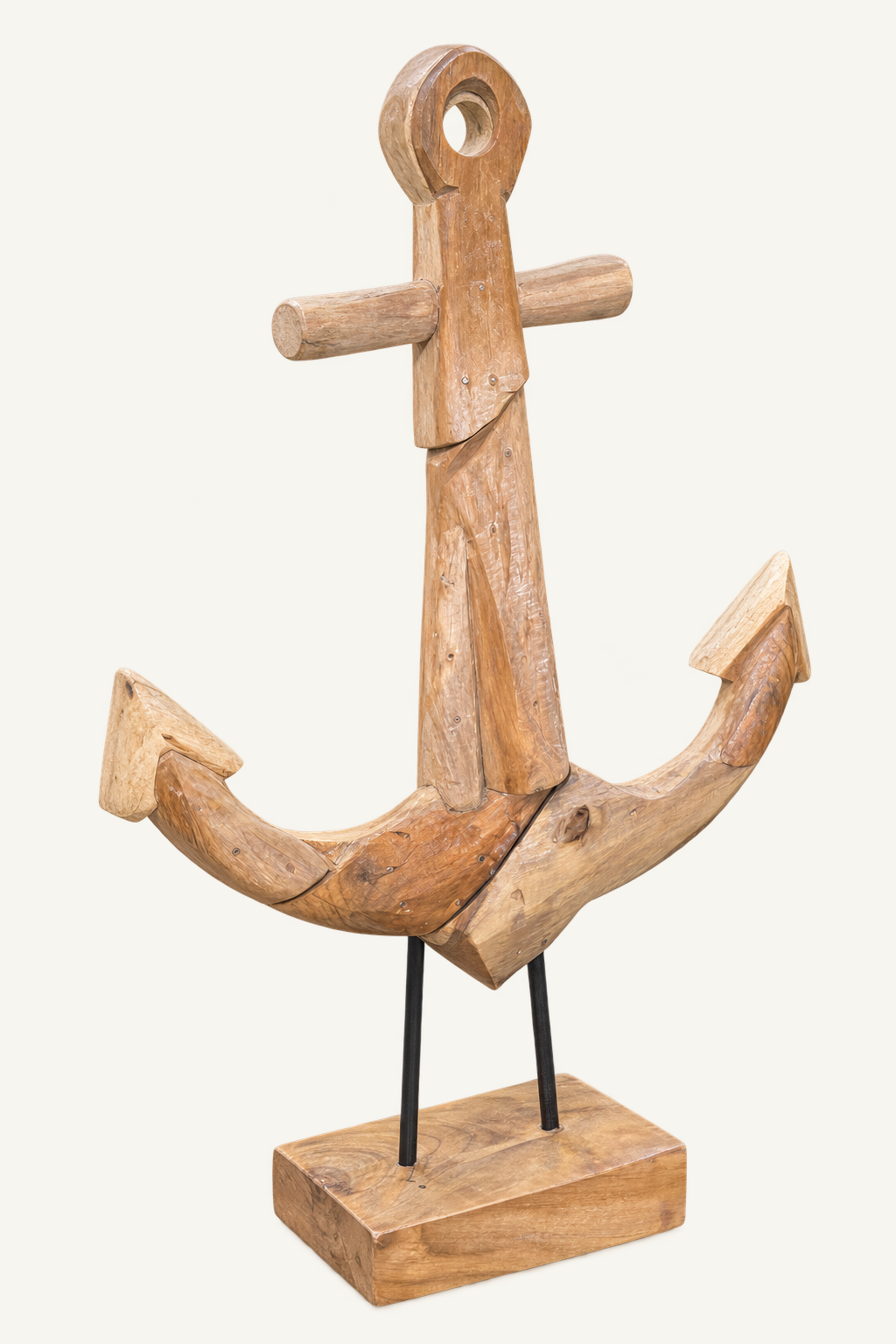 Teak Anchor Sculpture: image 4