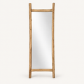 Teak Branch Floor Mirror, front view