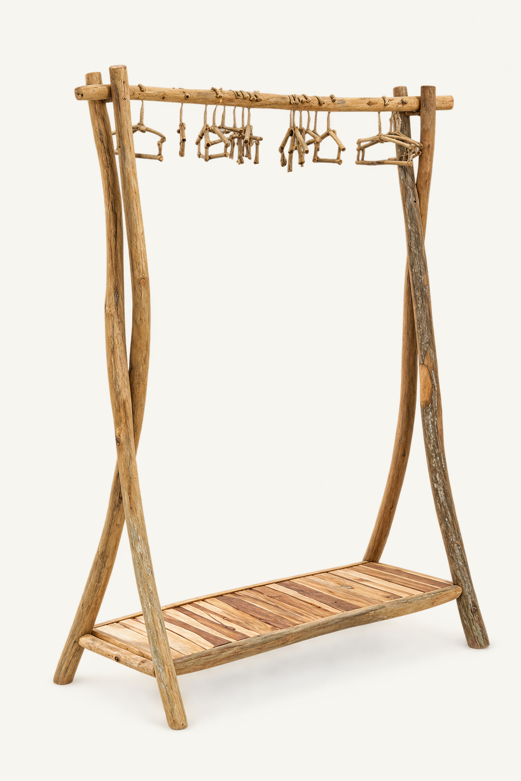 Teak Branch Clothing Rack, view 3