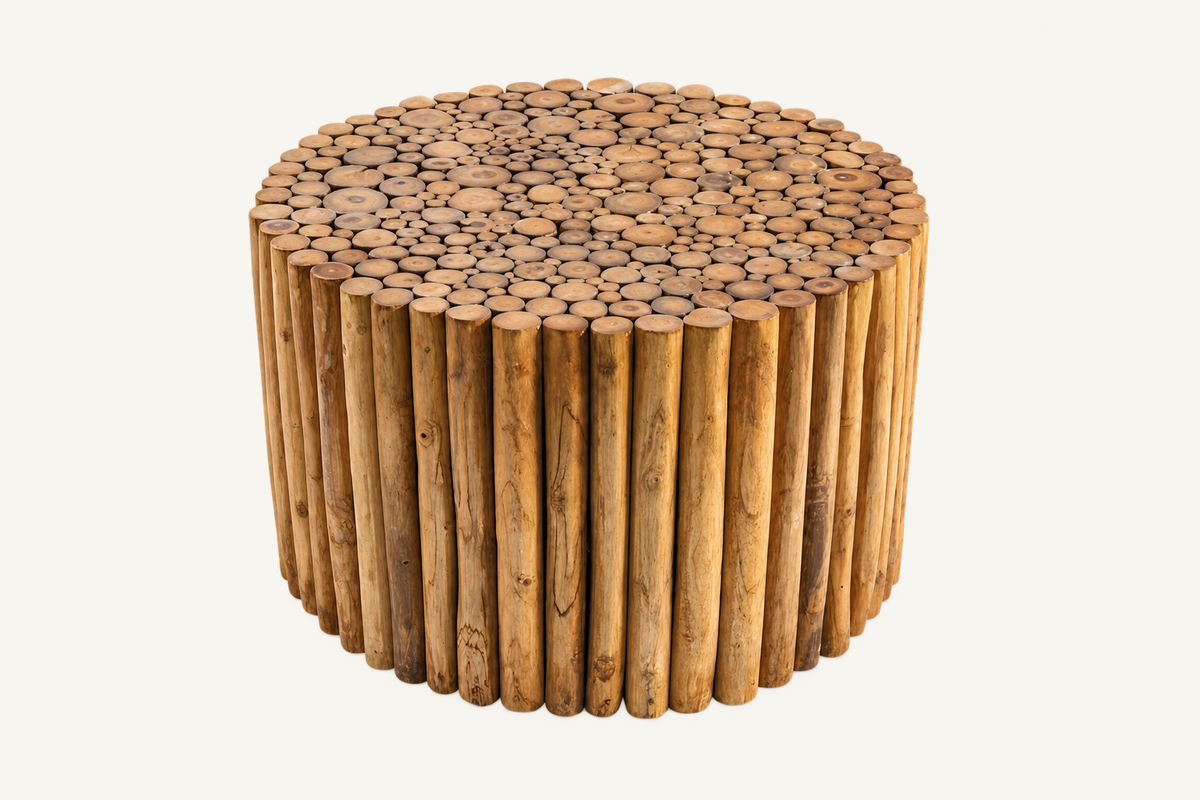 Teak Branch Coffee Table, front view