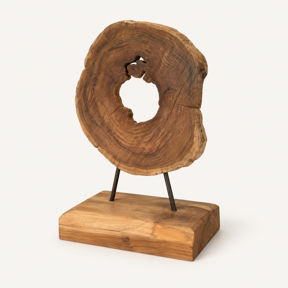 Teak Driftwood Totem Sculpture: image 3