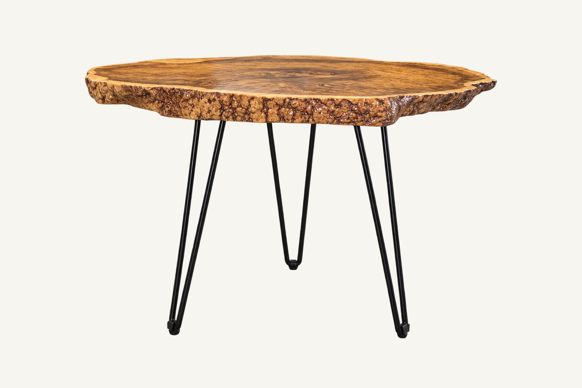 Teak Hairpin Side Table, alternate view