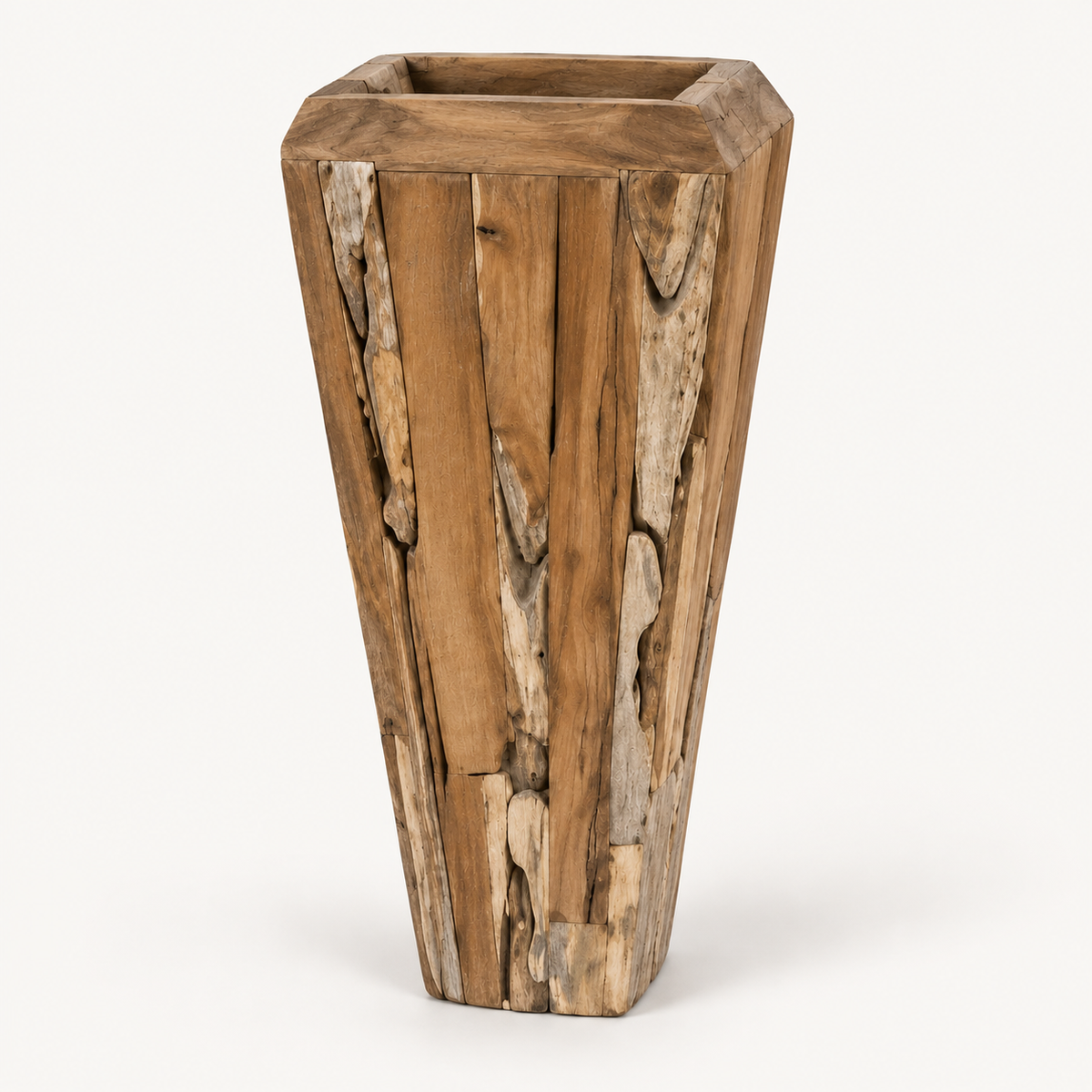 Teak Root Column Planter alternate view